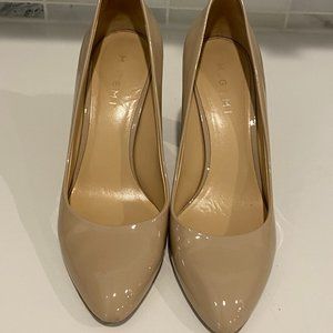 M. Gemi Patent Leather Pumps Sand Size 38.5 (US 8.5)